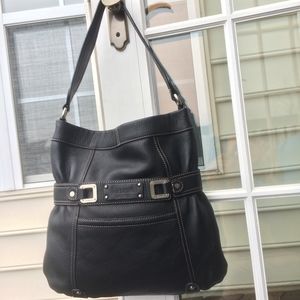 Black Tignanello Shoulder Bag
